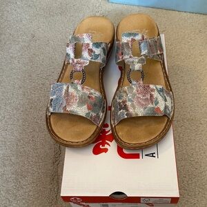 Rieker Regina 85 anti stress sandals slides sz 8 sz 39